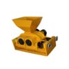 Heavy-duty industrial roller crusher machine with twin steel rollers